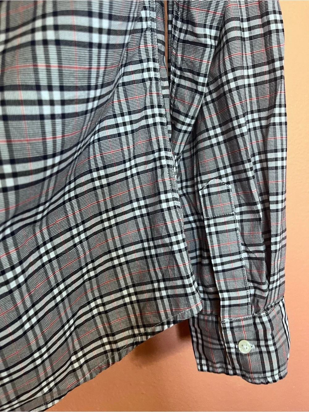Frank & Eileen “Barry” Purple Plaid 100% Cotton Button-Up Shirt - Picture 6 of 8